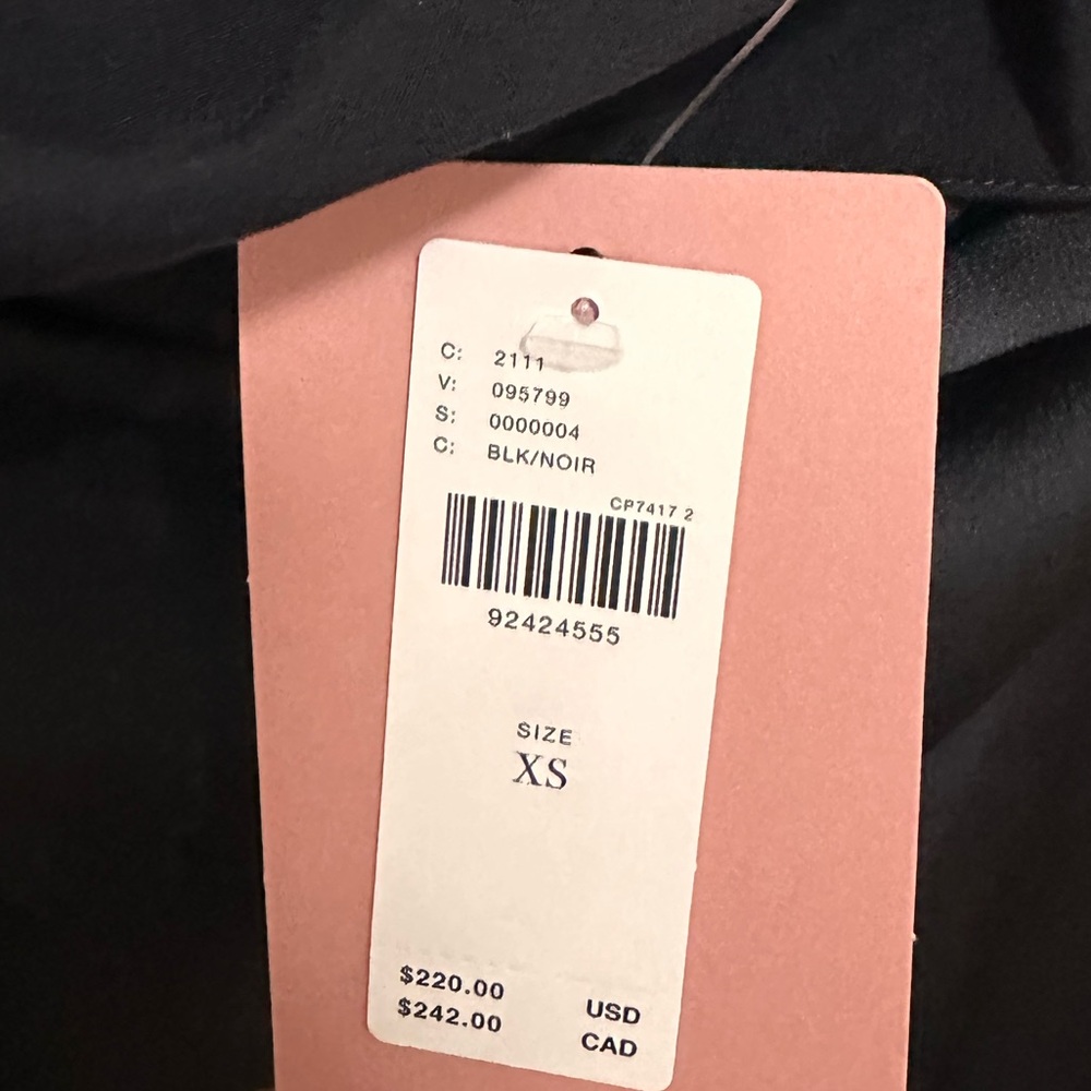 BHLDN Strapless Black Gown (XS) - Picture 6 of 7